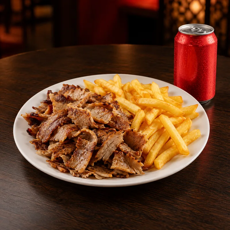 Kebab con patatas — imagen ilustrativa