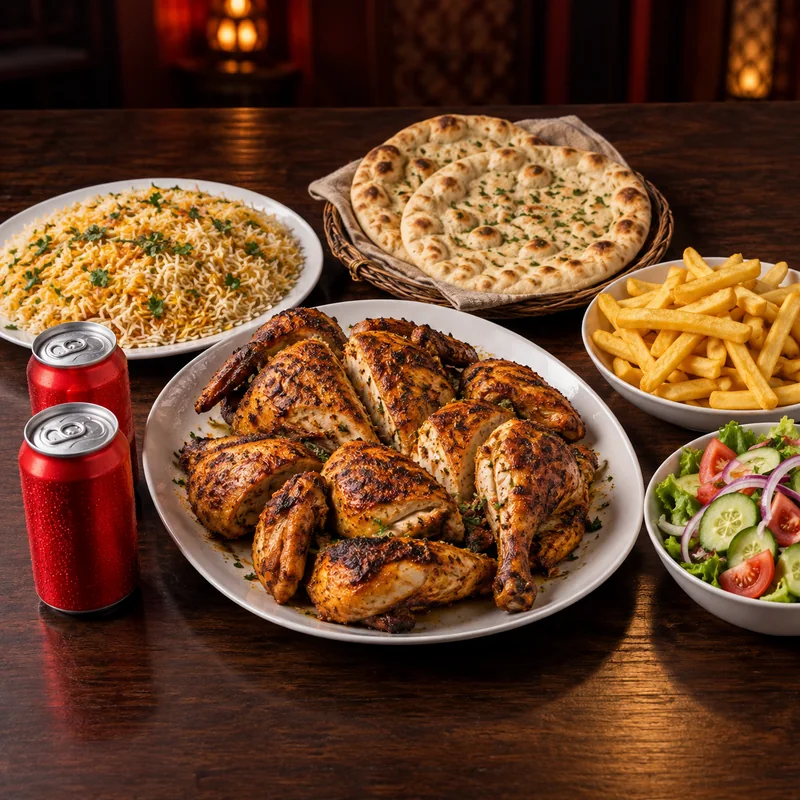 Pack de pollo entero con guarniciones