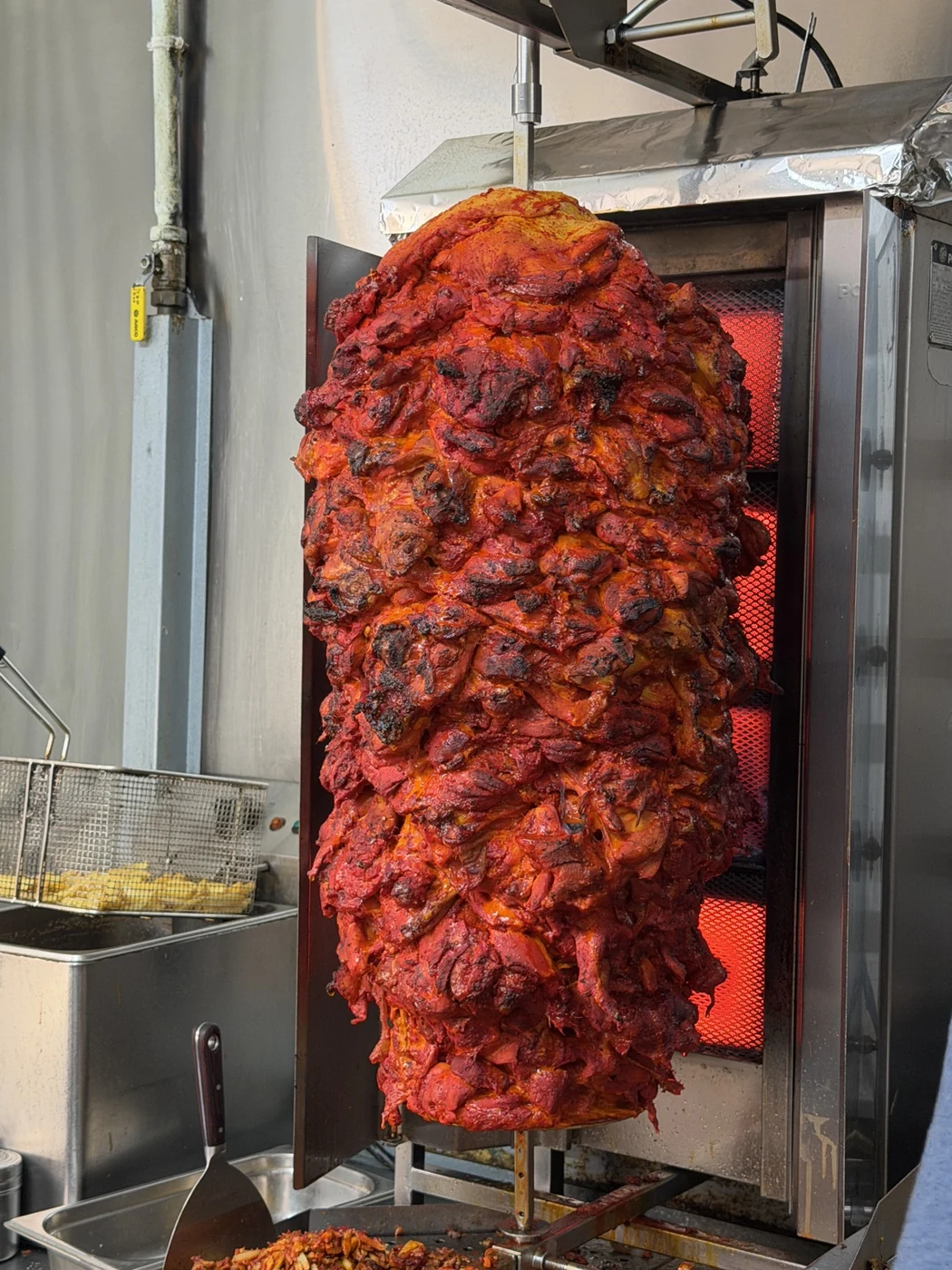 El rollo de pollo marinado de Man-o-Salwa